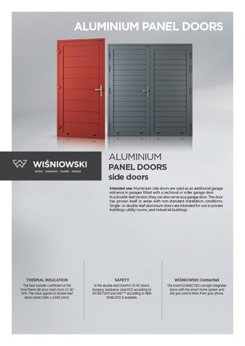 Aluminium panel doors (EN)
