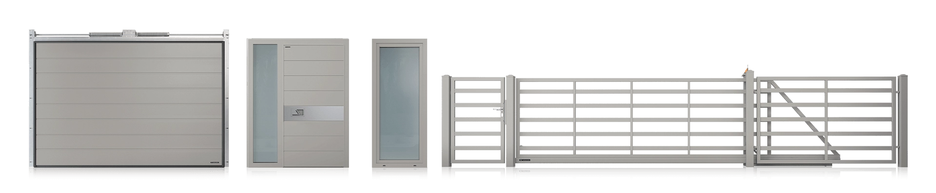 Bramy, drzwi, okna i ogrodzenia w tym samym kolorze