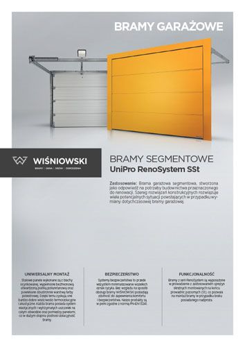 Bramy segmentowe UniPro RenoSystem SSt