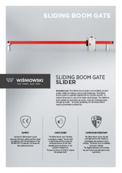 Sliding boom gate SLIDER (EN)