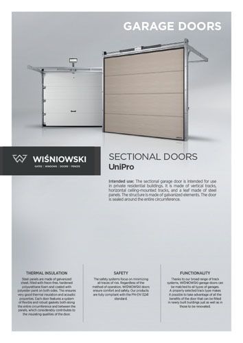 Sectional doors UniPro (EN)