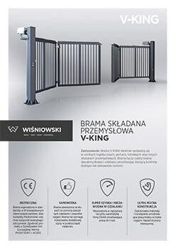 Brama składana przemysłowa V-KING