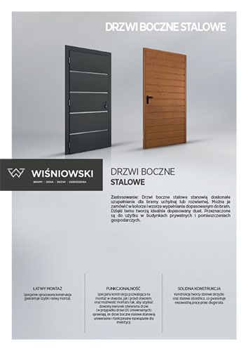 Drzwi boczne stalowe