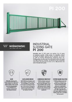 Industrial sliding gate PI 200 (EN)