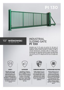 Industrial sliding gate PI 130 (EN)