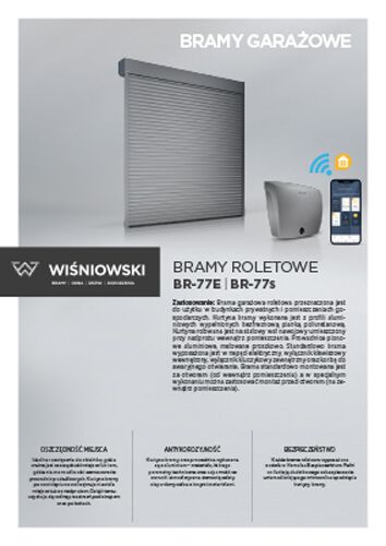 Bramy roletowe BR-77E | BR-77s